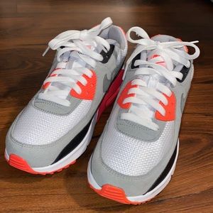 Red/orange Nike air max 90. Size 6 youth. Worn one time.